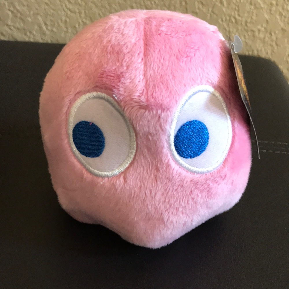 Pink pac man ghost 6 inch